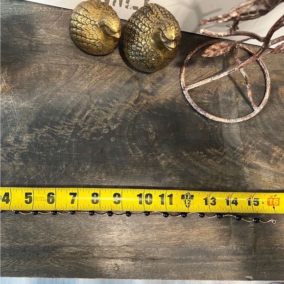 14K Gold Onyx w/ Onyx Bead Necklace (14g)16” - Picture 11 of 11